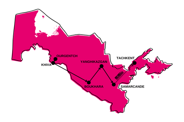 Circuit Charmes de l'Ouzbékistan 3*